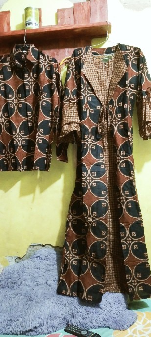 Couple Batik Gamis Jazzy Kemeja Mewah Elegan