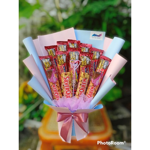 

Buket Bengbeng + Silverqueen kecil