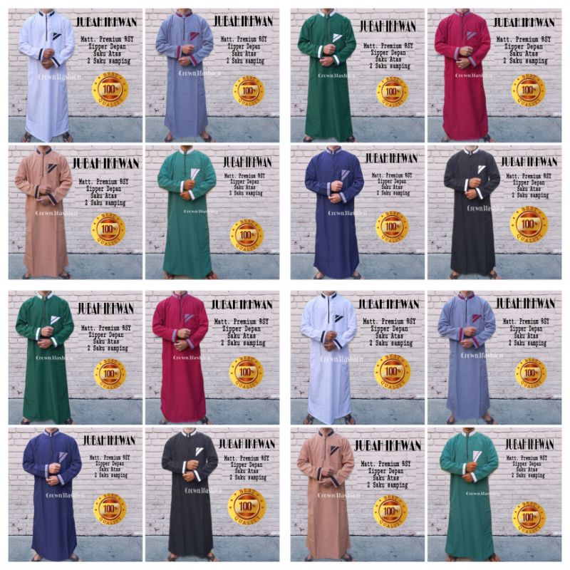 Jubah Arab Gamis Pria Muslim Terbaru √COD