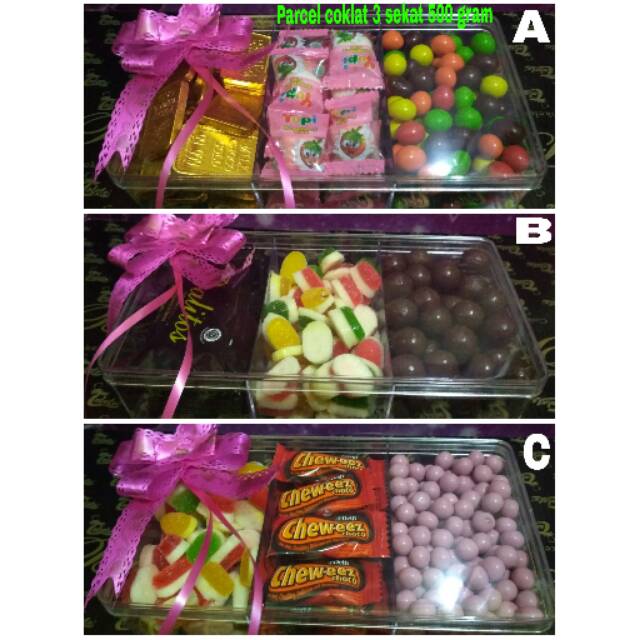 

Parcel coklat 3 sekat
