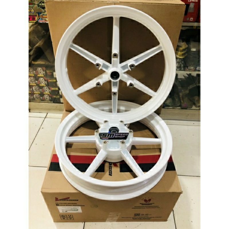 Ready warna Gold Velg Rossi Sprint Derik Kawasaki Ninja 150 R-RR Copy DAICHI ALLOY Ukuran 300/250-17