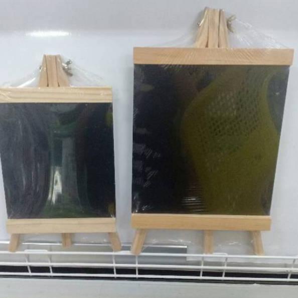 

[PROMO C0G58] Papan Tulis Hitam Mini Blackboard Papan Gambar Anak Papan Tulis Kayu Standing Tripod Wood Easel Papan Daftar Menu Chalkboard Murah
