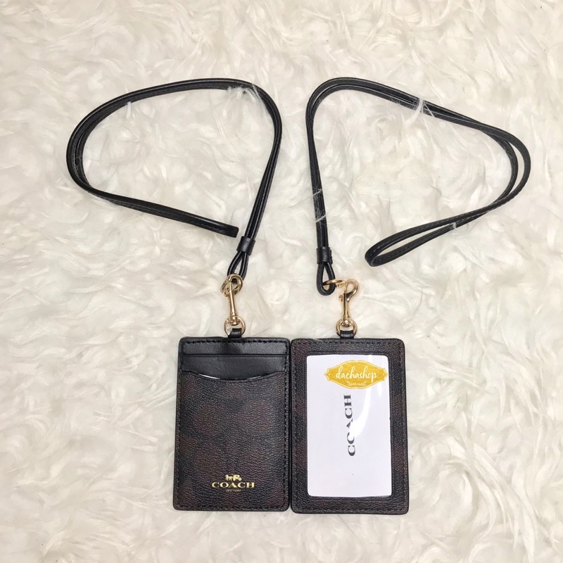 

Coach Sign ID Lanyard Brown Black