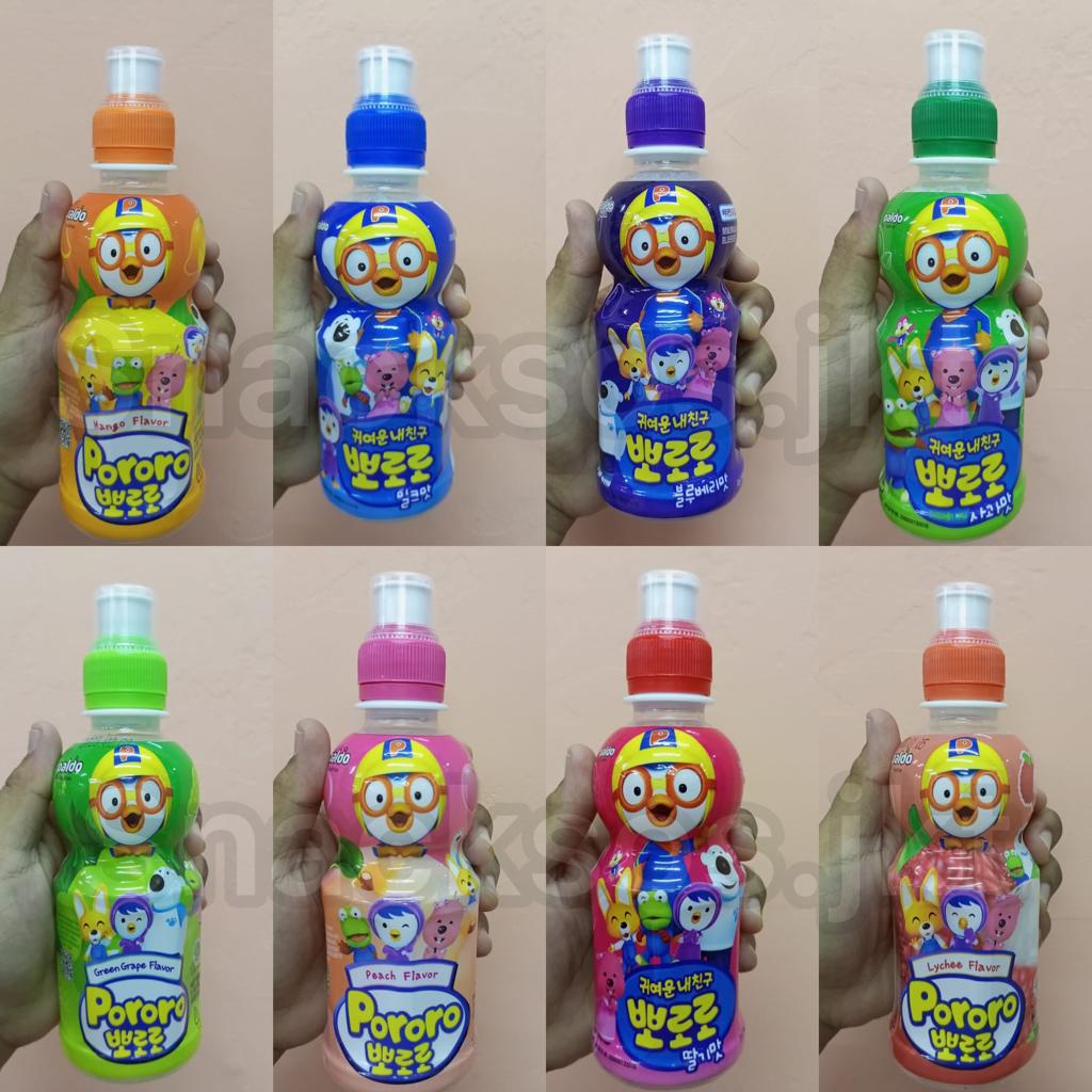 

PORORO DRINK JUICE ALL VARIANT MILKY / BLUEBERRRY / STRAWBERRY / GREEN GRAPE / APPLE / LYCHEE / PEACH / MANGO - HALAL KOREA