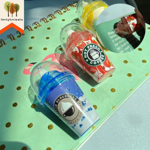 

Correction Tape SUNDAE Bentuk Minuman Hits Lucu Tipex Tip X Penghapus Pulpen Bucks Alat Tulis Sekolah Kantor Kado Unik