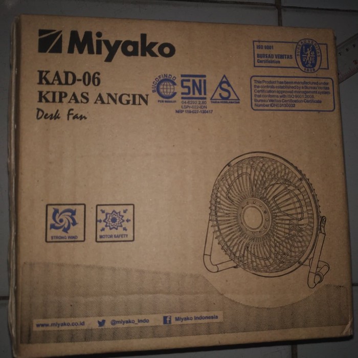 MIYAKO KIPAS ANGIN MEJA MINI 6&quot; (15CM) KAD 06 ORIGINAL TERMURAH