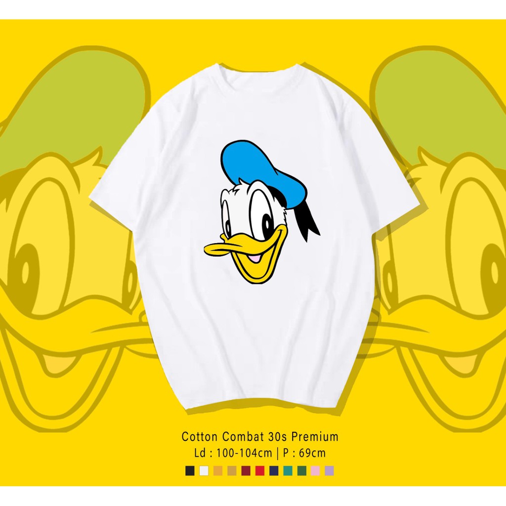 DONALD FACE / TERMURAH BAJU KAOS KATUN WANITA/ PRIA UNISEX LENGAN PENDEK / TUMBLR TEE