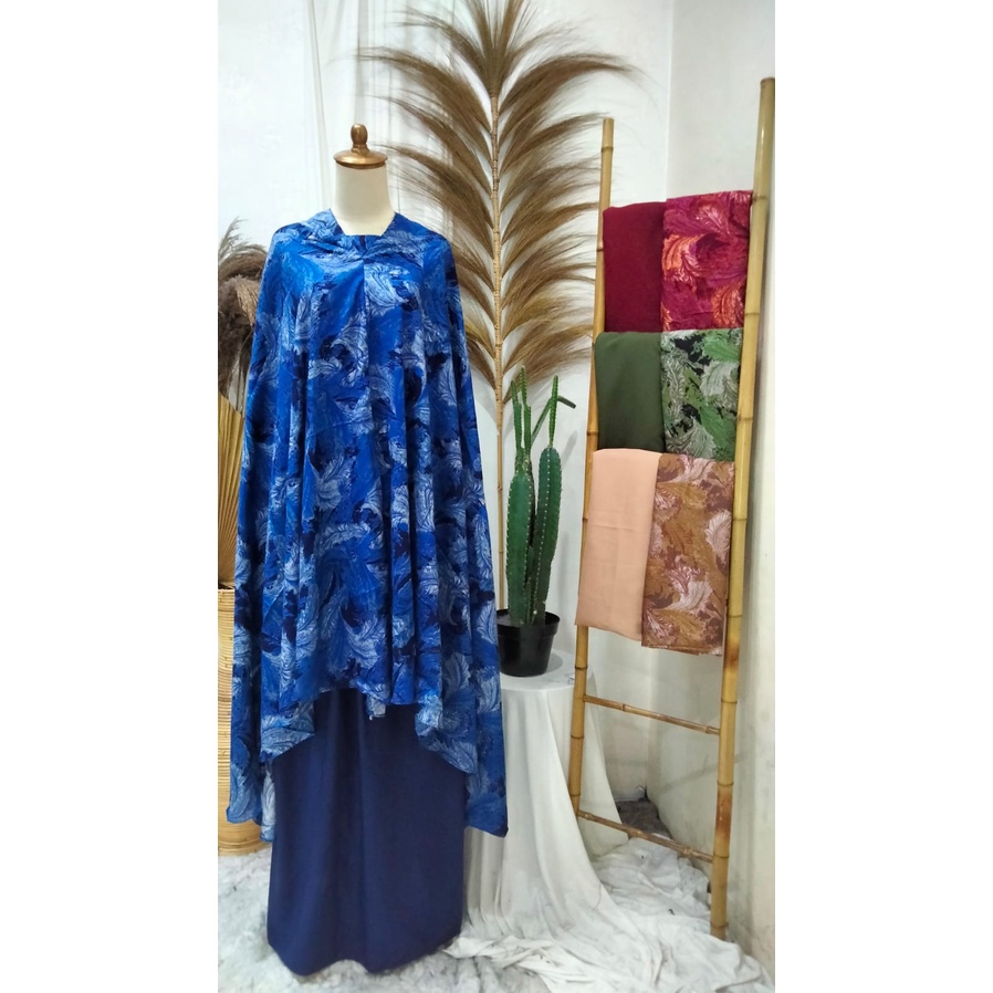 HOPYLOVY -  Mukena Wanita Dewasa Bahan Katun Rayon Motif Khanzania