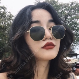 ✅COD Kacamata Hitam Gaya Mata Square Metal