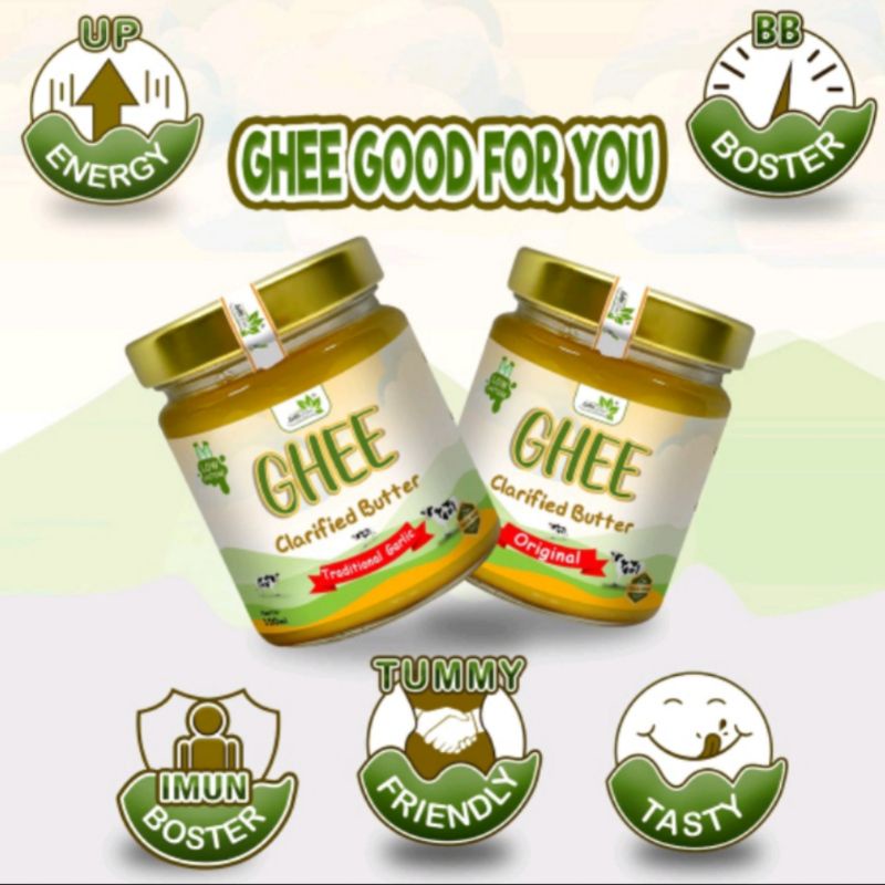 

GHEE Butter Sanfood / Naturals Grass Fed Butter / Unsalted Butter Garlic