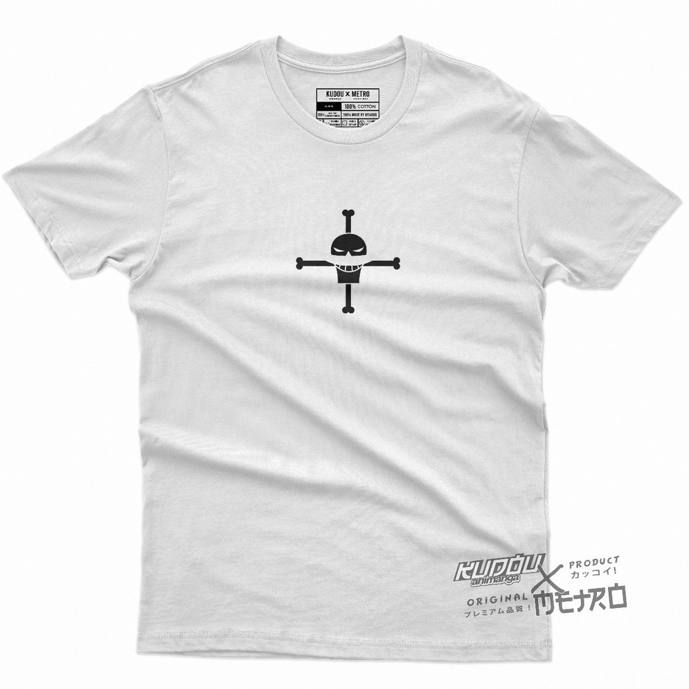 Tshirt Asce Luffy Marineford White Anime Manga One Piece