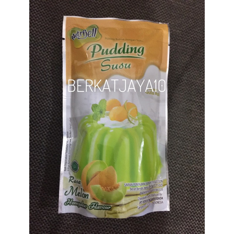 Nutrijell Pudding Susu Rasa Melon 145gr Honeydew Flavour Puding