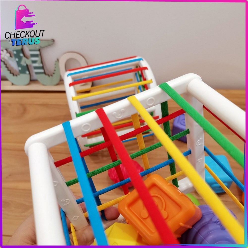 CT M196 Mainan Rainbow Puzzle Kerincingan Bayi Game Montessori Mainan Edukasi Anak Sorting Puzzle Baby Toys