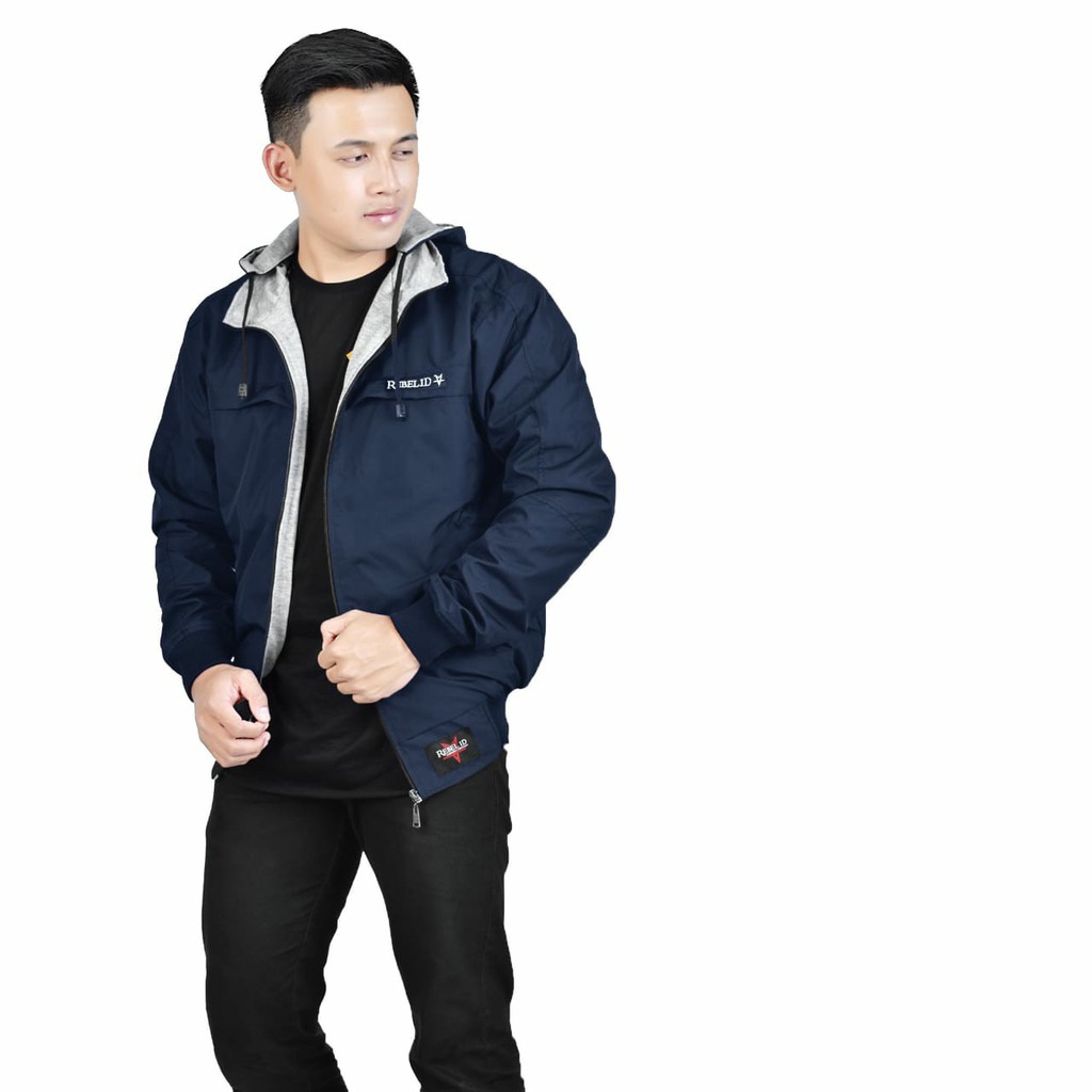 Jaket parasut pria jaket parasit rebel id