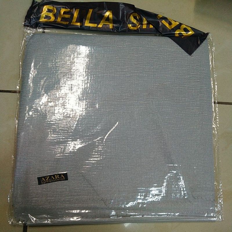 JILBAB SEGIEMPAT BELLA SINAR LC BY AZARA-Silver