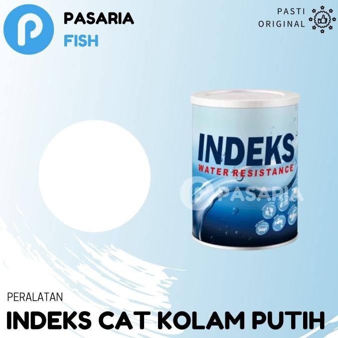 CAT KOLAM Ikan INDEKS 0,8 Liter Pelapis Anti Bocor Air Hitam/Putih