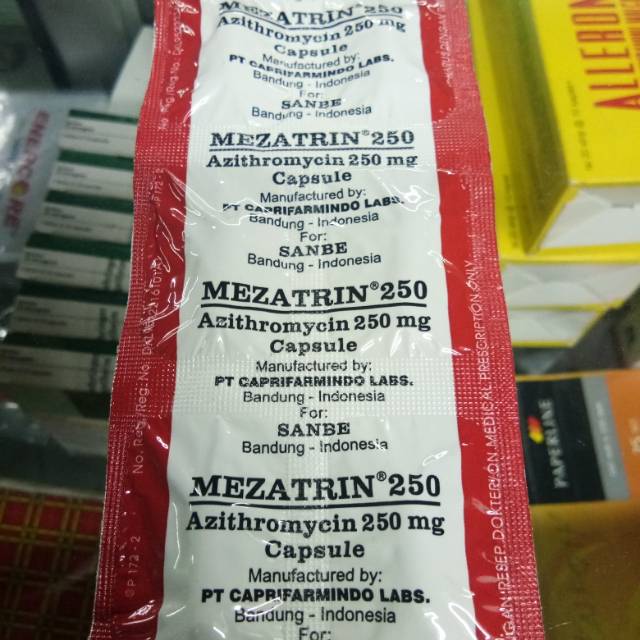 Mezatrin 250 Azithromycin 250 Mg