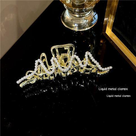 Jepit Rambut Korea jedai mutiara wanita rambut banyak elegan motif terbaru original import 11.5cm