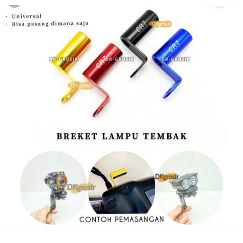 Breket Dudukan Lampu Moto-bar Di spion