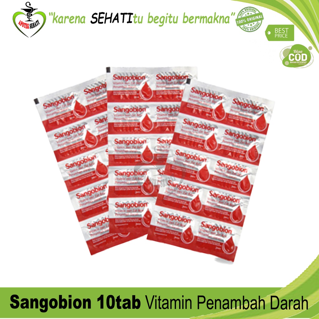 SANGOBION CAPSUL PENAMBAH DARAH ISI 10 KAPSUL