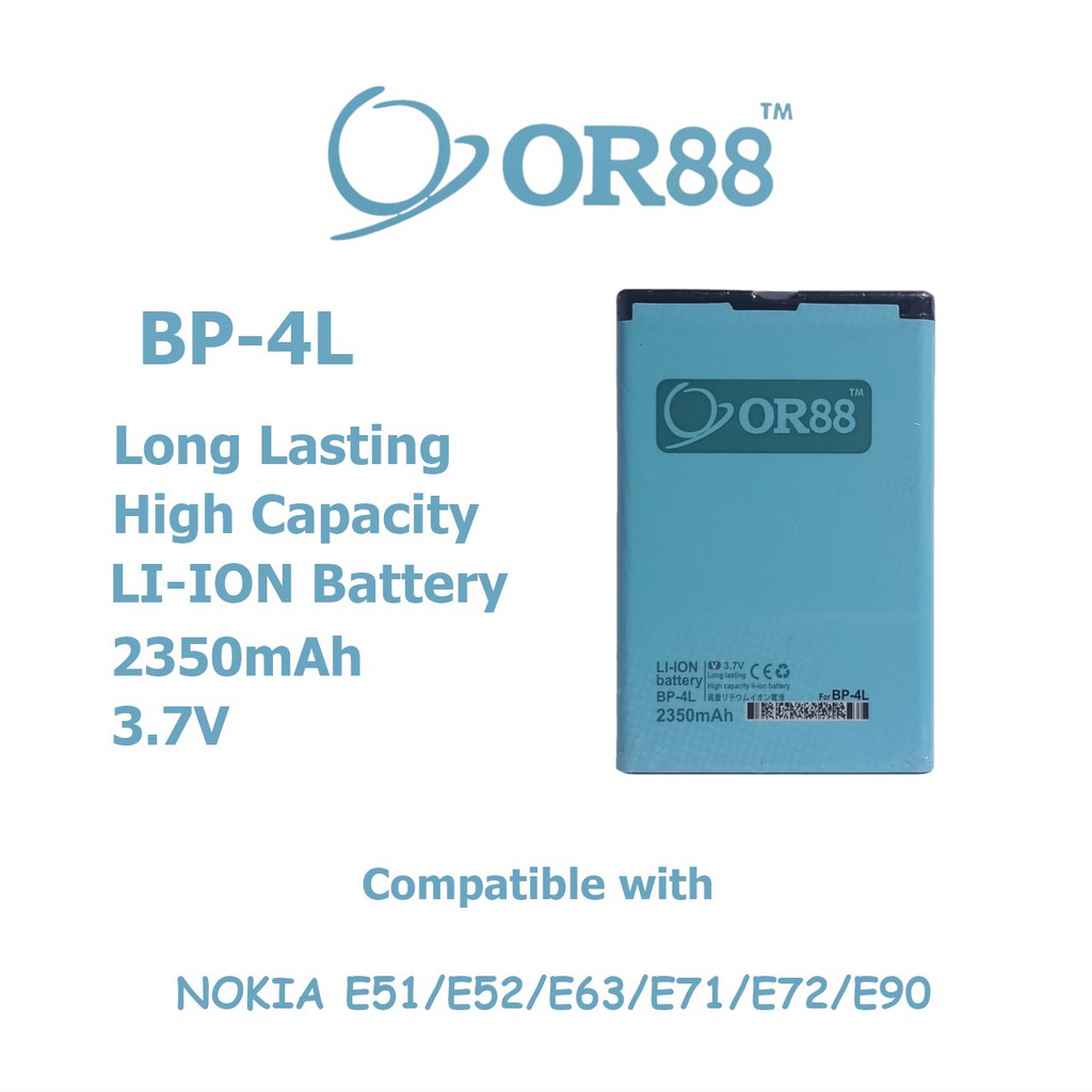 Baterai Batre Battery Double Power IC Nokia BP 4L 6 E6i E63 E71 E72 E73 Mode E90 N97 OR88/Oriens88