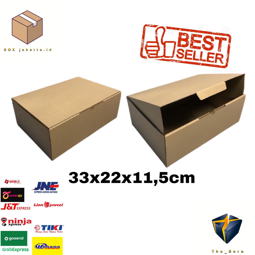 

KARDUS KARTON BOX DIE CUT Kardus uk.33x22x11,5 cm.... box karton model pizza U/ aksesoris-dll