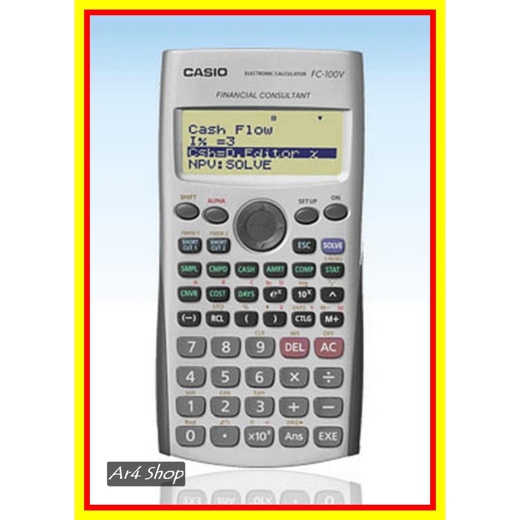 

Calculator - Casio - Financial Calculator Fc-100V