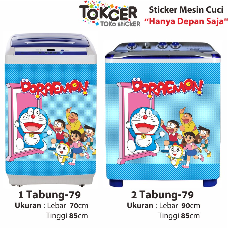 Stiker Mesin Cuci DORAEMON