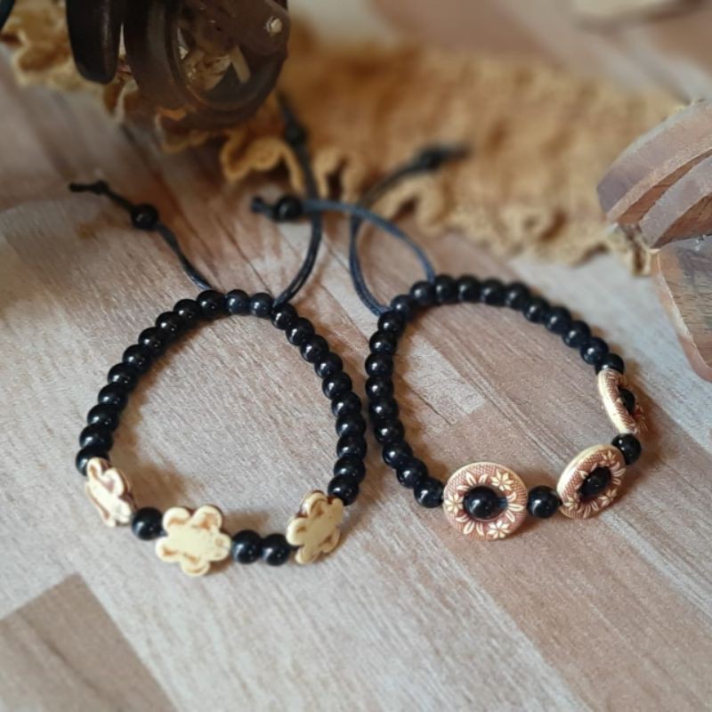 Gelang tali mini mini serba serbi couple fingermade korea style