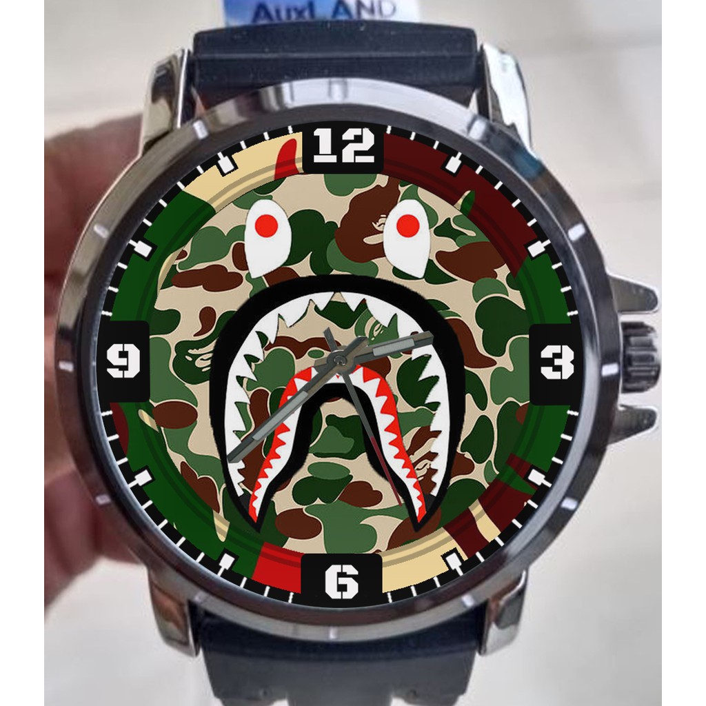 Jam Tangan Keren Terbaru Custom Bape Shark New
