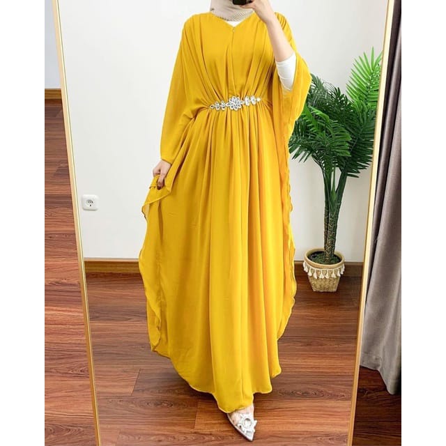 BIG PROMO - GAMIS KAFTAN SEZANA DRESS WANITA PANJANG / Kaftan Wanita Terbaru 2022 / Kaftan JUMBO Lebaran