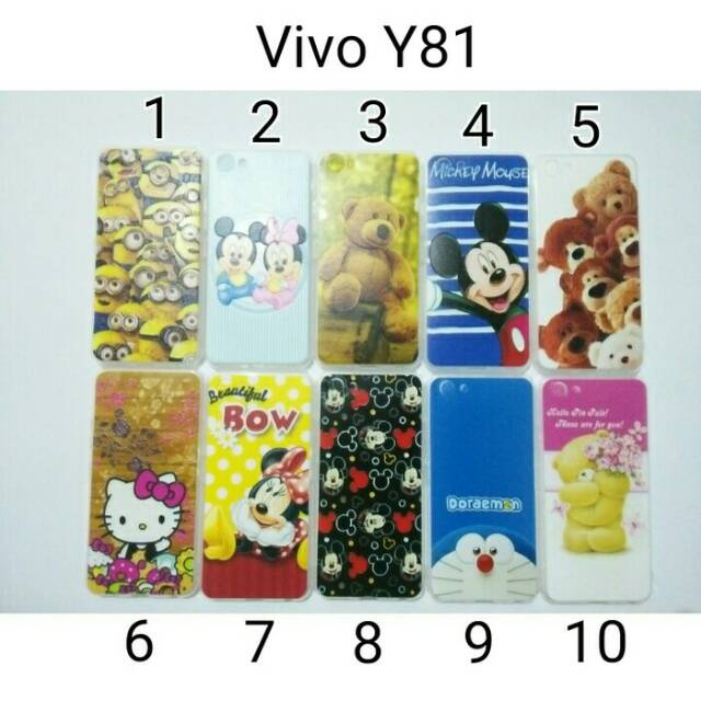 Case Karakter For Vivo Y81/ Softcase Lucu Vivo Y81