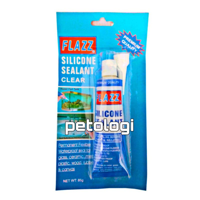 

Flazz Silicone Sealant Clear 85gr Lem Serbaguna Material Silikon Etalase Kaca Aquarium