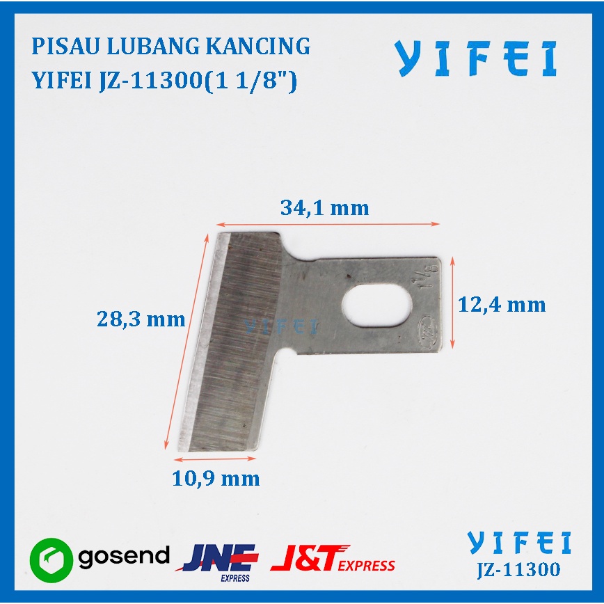 PISAU LUBANG KANCING B2702-047(71CL) 1-1/8 AAA YIFEI-11300(1-1/8&quot;)