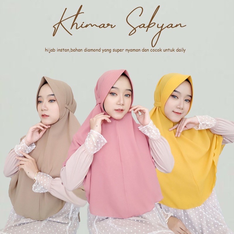 Hijab Bergo Maryam tali Pet Diamond - L/MARYAM PET TALI L