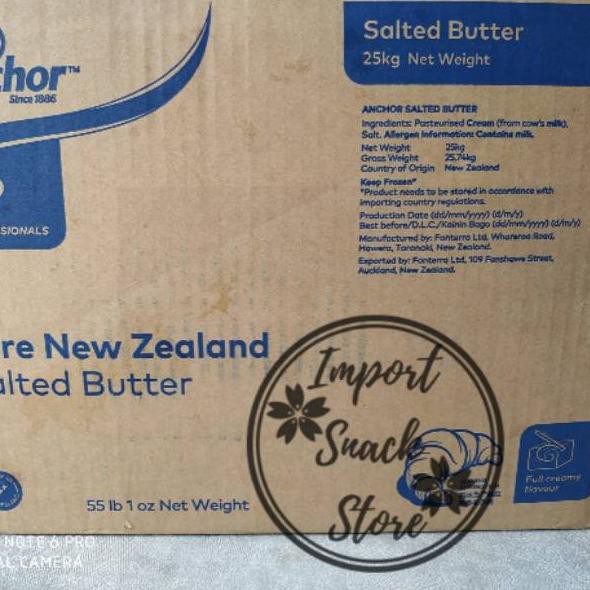 

6UU♣ Butter Salted Anchor Retail / Butter Anchor Salted Asin 1 Kg Harga Murah