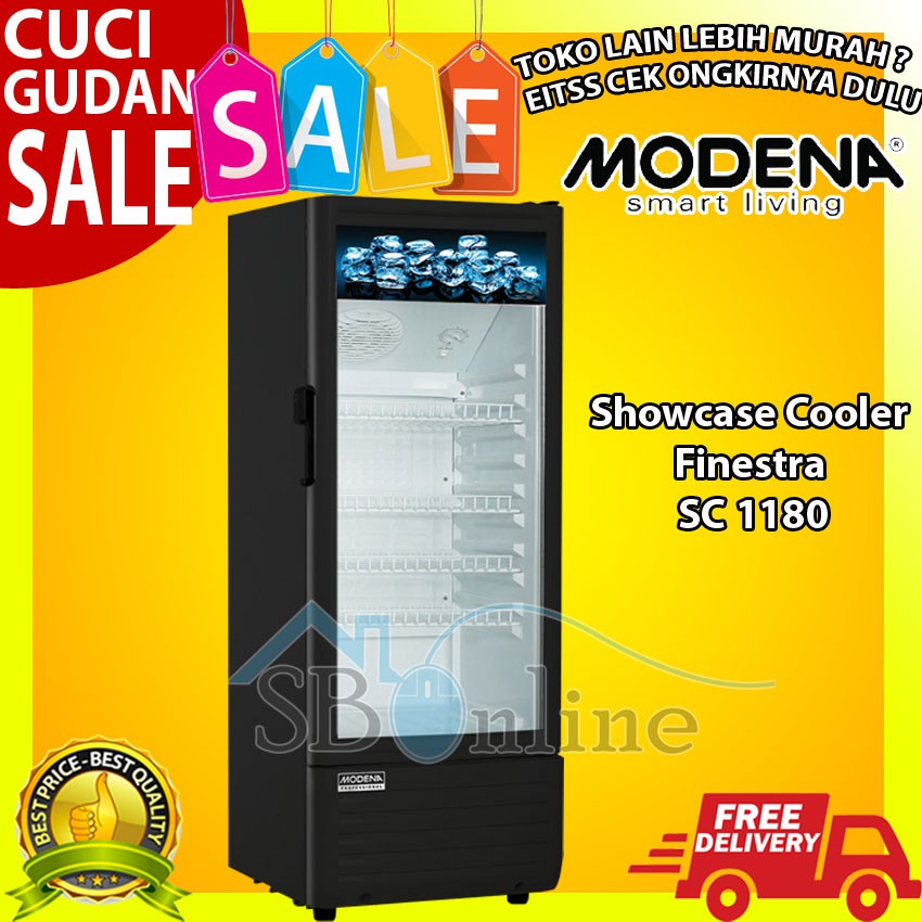 Modena Showcase Cooler Finestra SC 1180 - Garansi Resmi