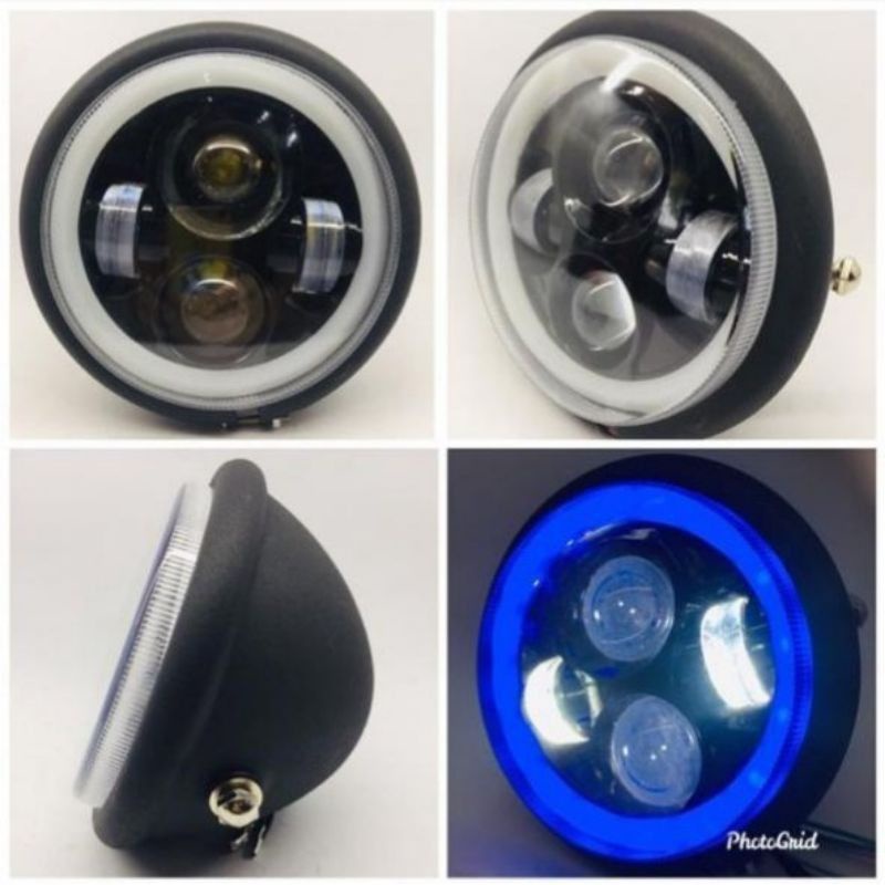 Lampu Daymaker Lampu Depan Daymaker LED cree Jeep Harley PM5 Universal semua motor