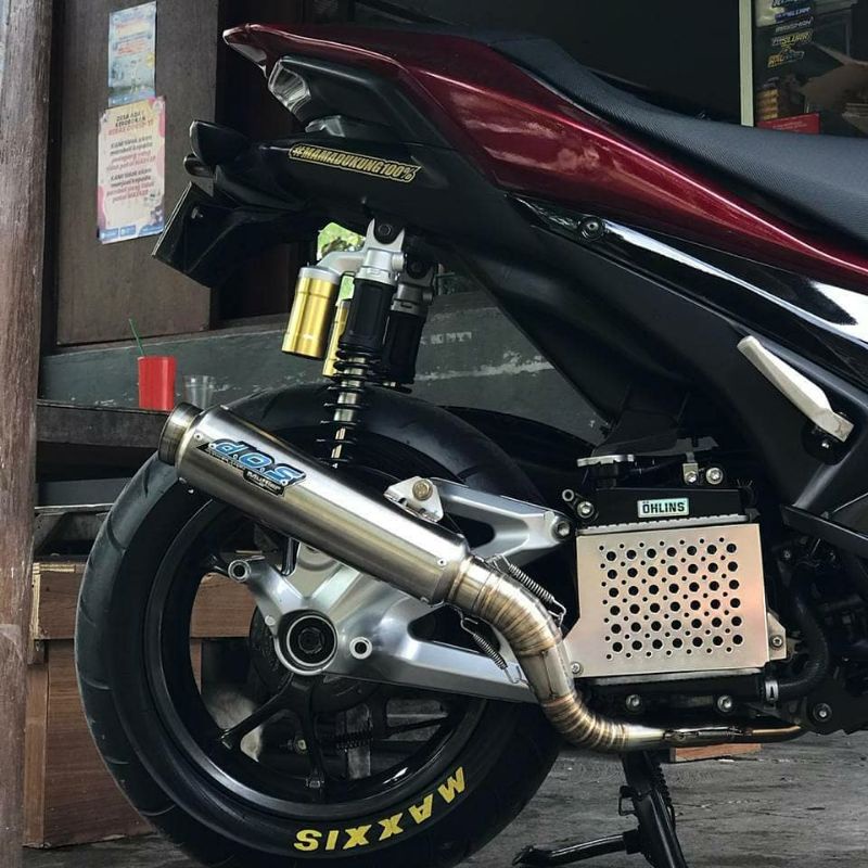 Knalpot Dos Muffler Original Jogja Aerox Old Stainless original racing jogja Asli