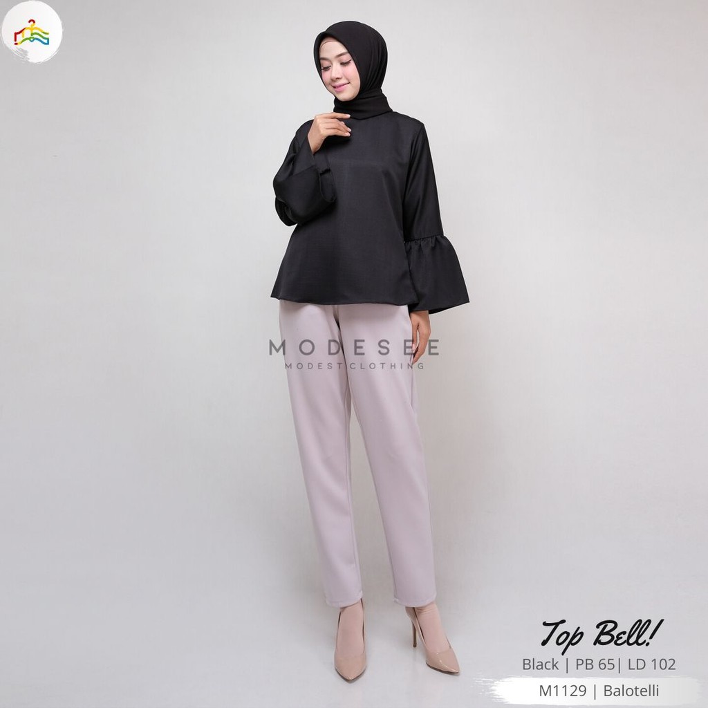 ATASAN WANITA MUSLIM TERBARU POLOS BASIC WARNA HITAM, PUTIH, NAVY M1129