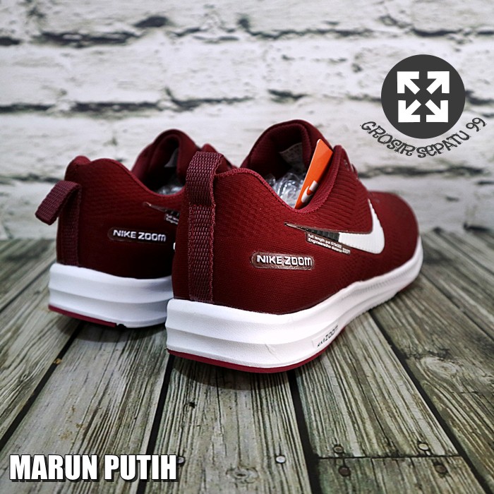 PGS IMPORT PREMIUM SEPATU SNEAKERS NIKE ZOOM PEGASUS V2 RUNNING OLAHRAGA PRIA HITAM NAVY ARMY PUTIH-1