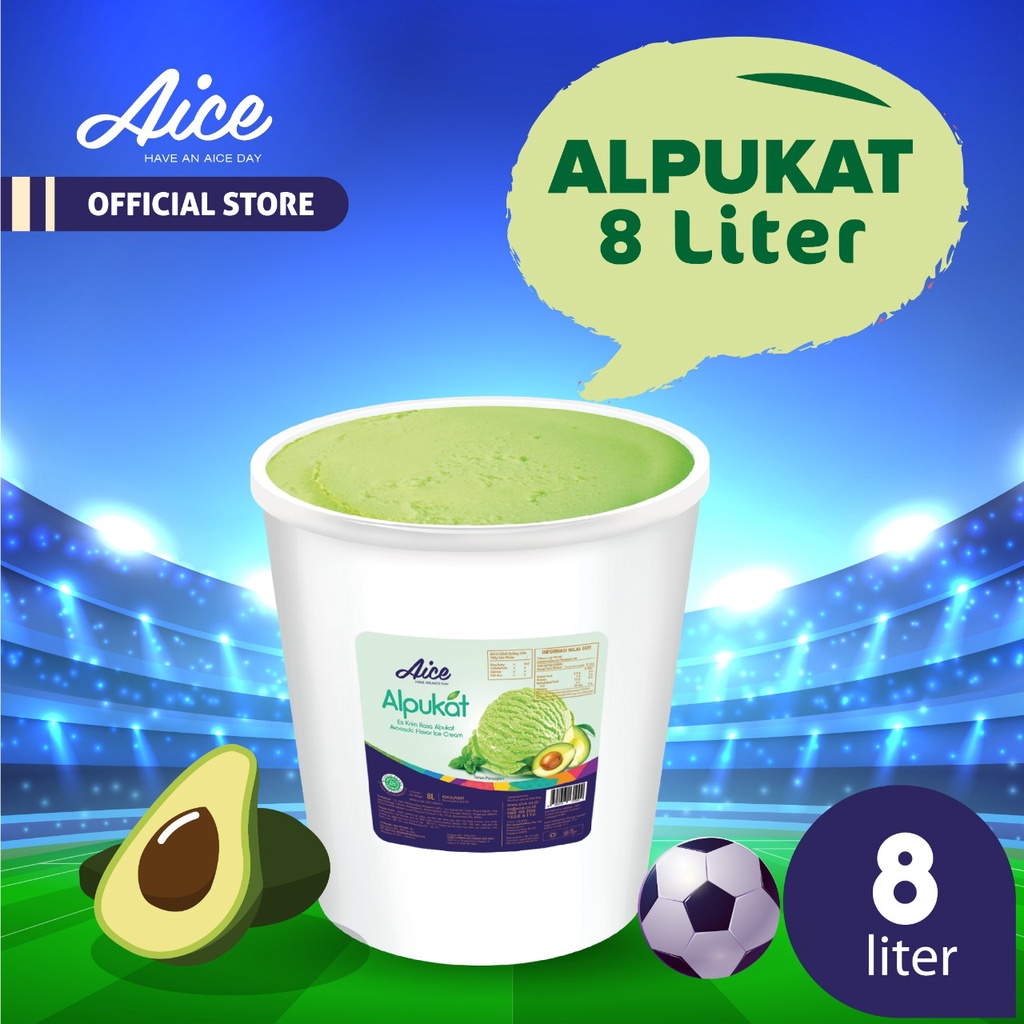

Aice Ice Cream Avocado Bucket 8 L