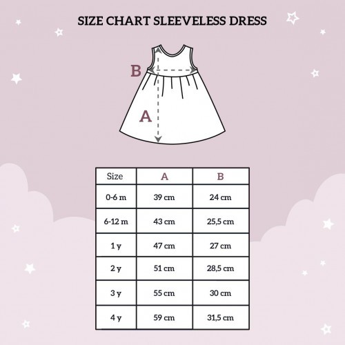 LITTLE PALMERHAUS 1pcs Sleeveless Dress ( Dress Anak Perempuan ) Hello Kitty Collection 0 1 2 3 4 Tahun