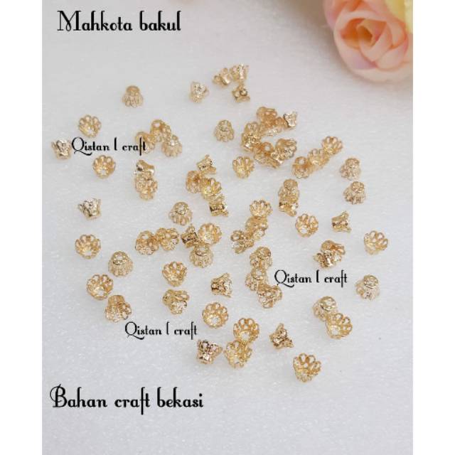 Mahkota bakul gold 6mm ecer