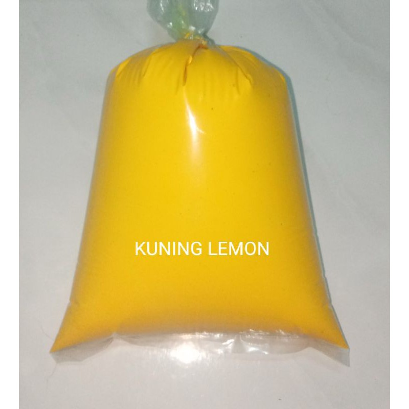 cat tembok 1 kg warna kuning lemon KWALITAS SUPER