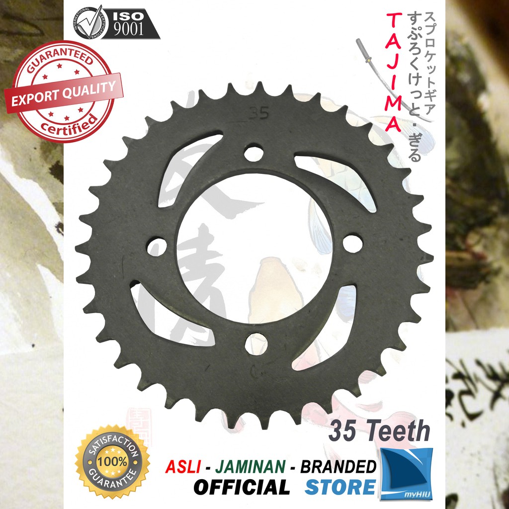 Gigi Tarik 28T ~ 38T YAMAHA Jupiter Z Lama Gir Belakang - Rear Sprocket Gear TAJIMA