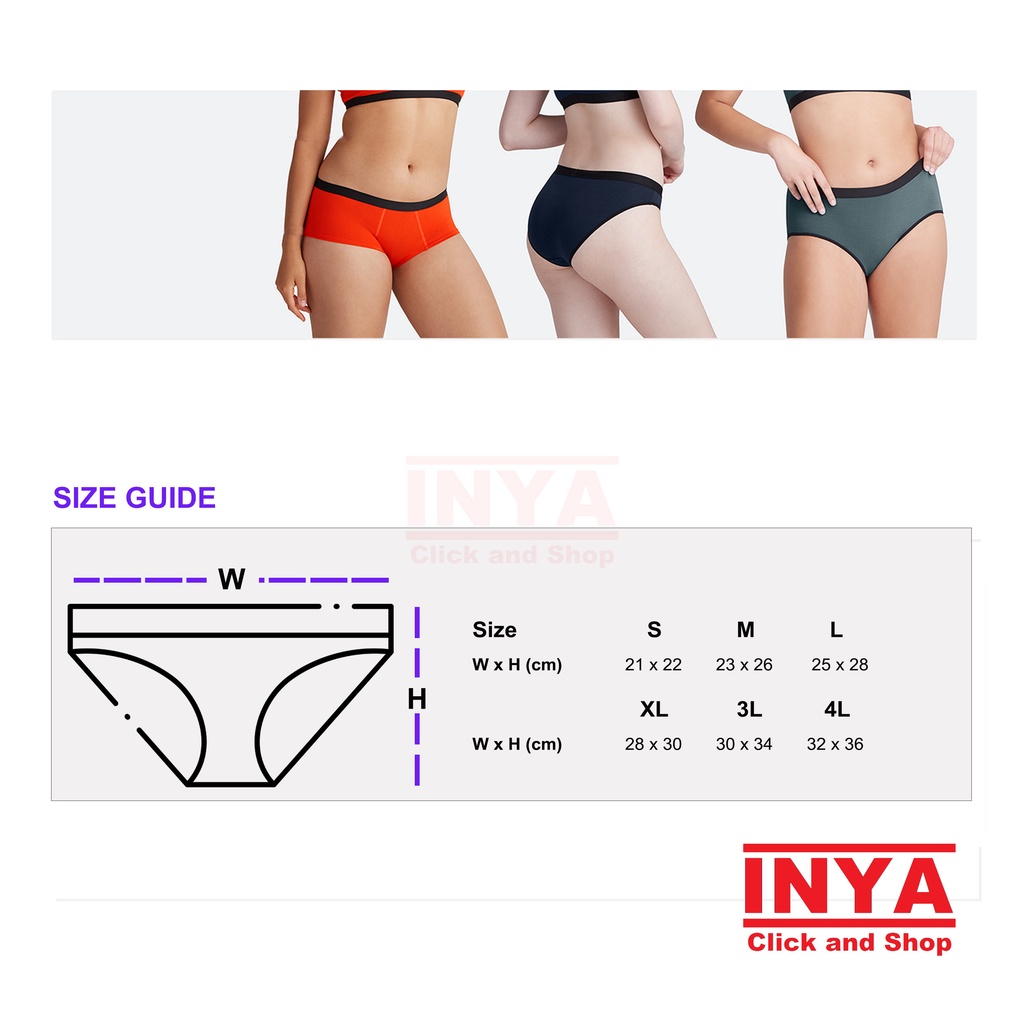 CELANA DALAM WANITA KATUN POLOS BONSAI - Woman Underwear Panty