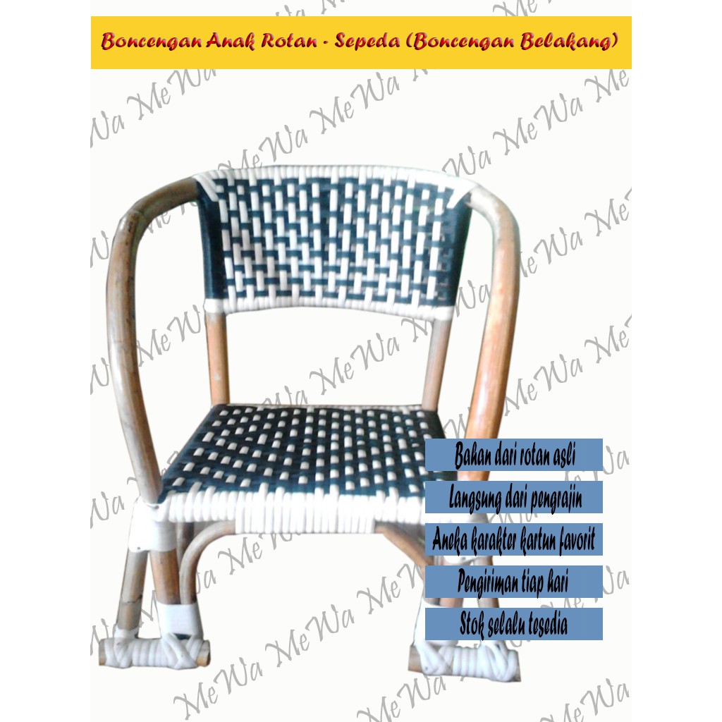 Boncengan Anak Rotan - Sepeda (Boncengan Belakang)