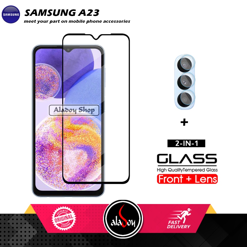 PAKET Tempered Glass Layar Samsung A23 Free Tempered Glass Camera