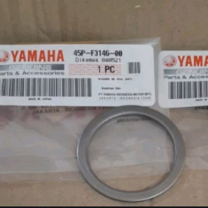WASHER OIL SEAL RING SHOCK SOK DEPAN BYSON KARBU FI INJEKSI ORIGINAL YGP 45P-F3146-00